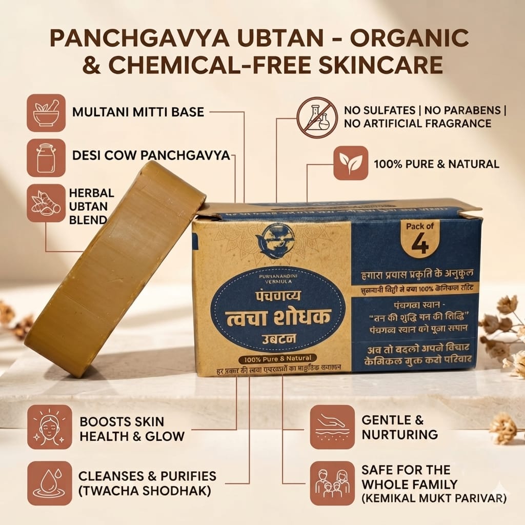Panchgavya Skin Cleansing Ubtan (Pack of 4)