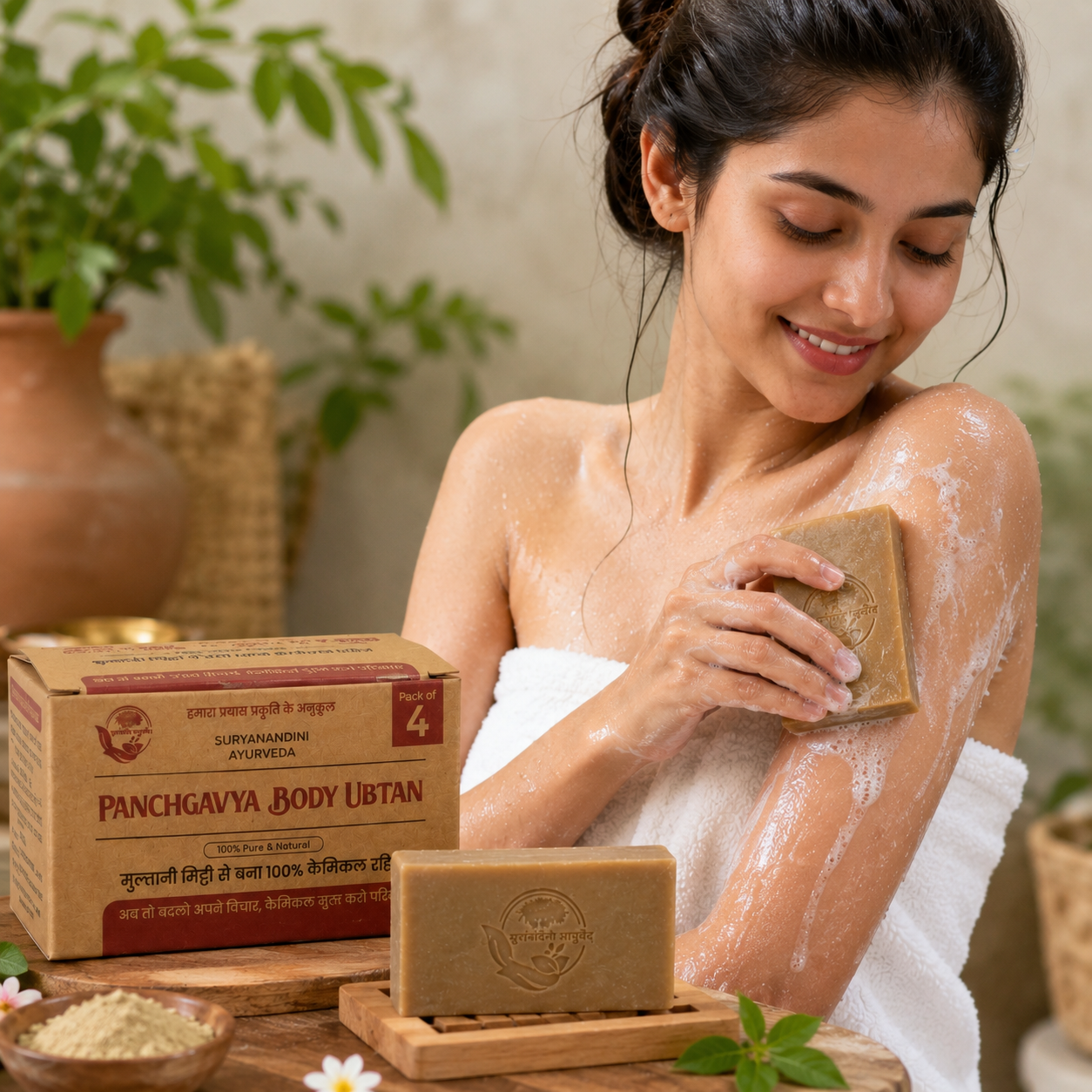 Panchgavya Body Ubtan Soap – Natural Ayurvedic Bathing Soap