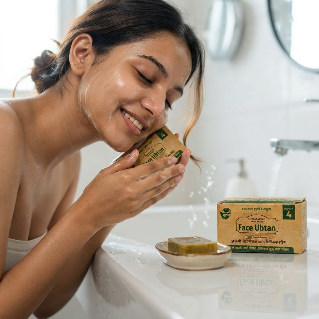 Natural Face Ubtan Soap (Pack of 4)