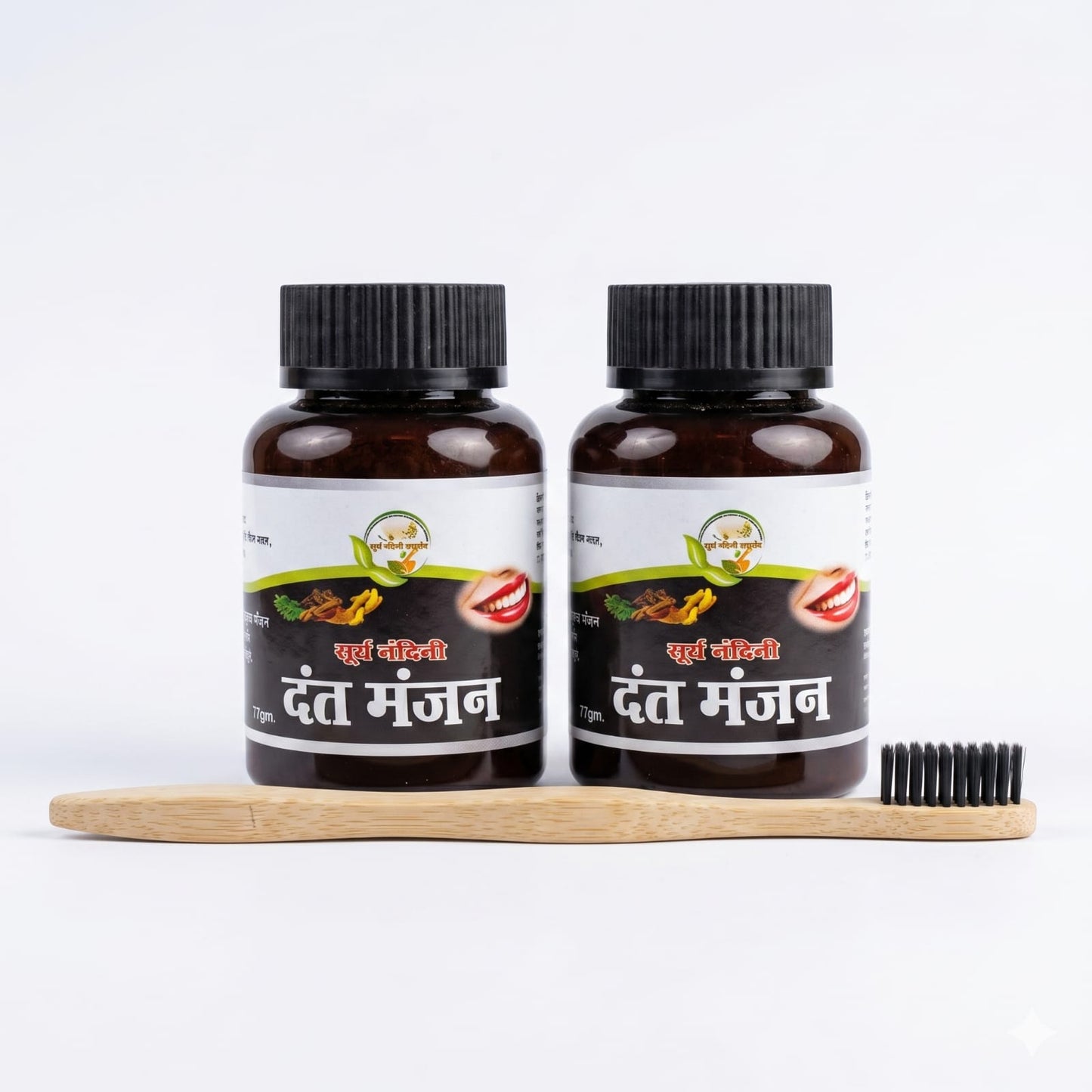 Dant Manjan + Bamboo Toothbrush