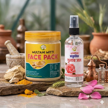 Multani Mitti Face Pack and Gulab Jal